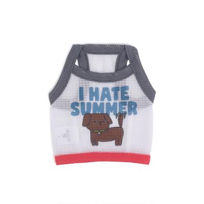 I HATE SUMMER Mesh Top_White
